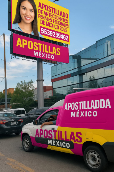APOSTILLADO CONSTANCIA DE ANTECEDENTES PENALES FEDERALES DE MEXICO PARA ESPAÑA VISA